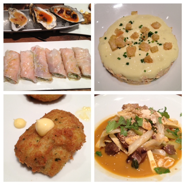 Canalla Bistro Algunos de los platos del menú para compartir